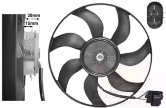 Вентилятор, охлаждение двигателя VAN WEZEL купить