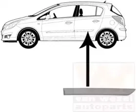 Облицовка / защитная накладка, дверь VAN WEZEL купить