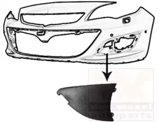 Облицовка, бампер VAN WEZEL купить