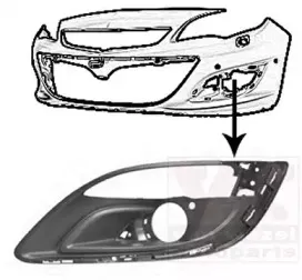 Решетка вентилятора, буфер VAN WEZEL купить