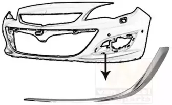 Облицовка, бампер VAN WEZEL купить