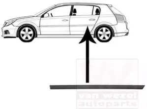 Облицовка / защитная накладка, дверь VAN WEZEL купить