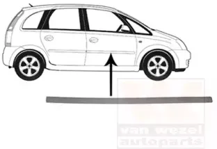 Облицовка / защитная накладка, дверь VAN WEZEL купить