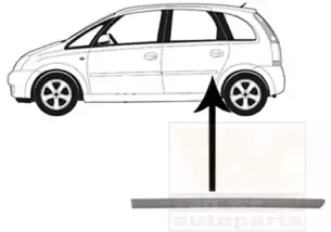 Облицовка / защитная накладка, дверь VAN WEZEL купить