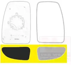 Зеркальное стекло, наружное зеркало VAN WEZEL купить