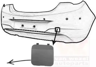 Заслонка, буксирный крюк VAN WEZEL купить