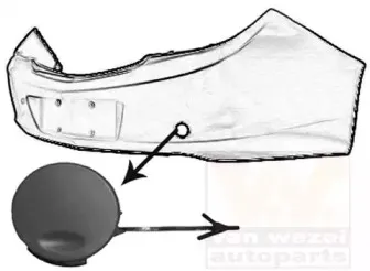 Заслонка, буксирный крюк VAN WEZEL купить