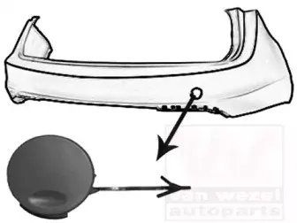 Заслонка, буксирный крюк VAN WEZEL купить