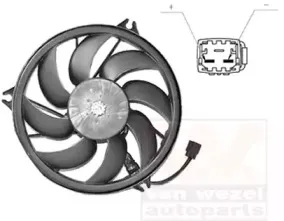 Вентилятор, охлаждение двигателя VAN WEZEL купить