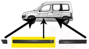 Облицовка / защитная накладка, дверь VAN WEZEL купить