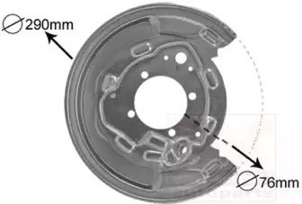 Отражатель, диск тормозного механизма VAN WEZEL купить