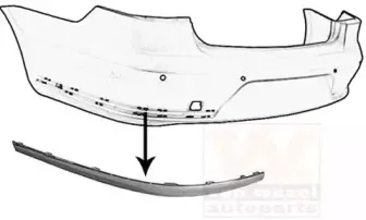 Облицовка, бампер VAN WEZEL купить
