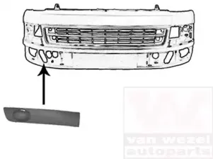 Решетка вентилятора, буфер VAN WEZEL купить