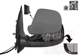 Наружное зеркало VAN WEZEL купить