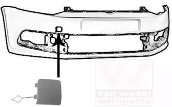 Заслонка, буксирный крюк VAN WEZEL купить