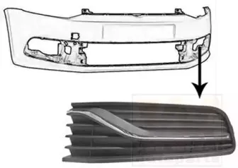 Решетка вентилятора, буфер VAN WEZEL купить