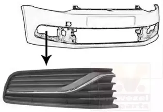 Решетка вентилятора, буфер VAN WEZEL купить