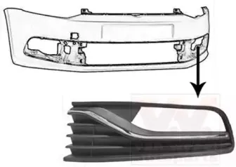 Решетка вентилятора, буфер VAN WEZEL купить