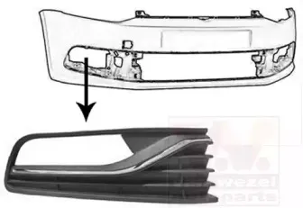 Решетка вентилятора, буфер VAN WEZEL купить