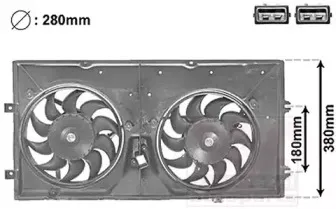 Вентилятор, охлаждение двигателя VAN WEZEL купить