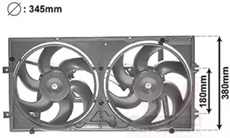 Вентилятор, охлаждение двигателя VAN WEZEL купить