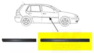 Облицовка / защитная накладка, дверь VAN WEZEL купить