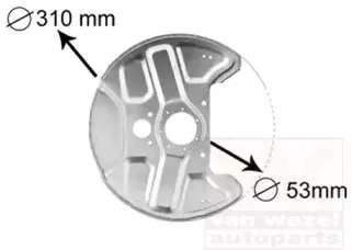 Отражатель, диск тормозного механизма VAN WEZEL купить