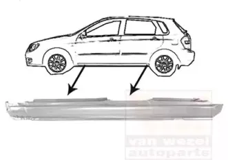 Накладка порога VAN WEZEL купить