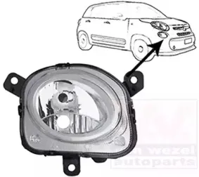 Фара дальнего света VAN WEZEL купить