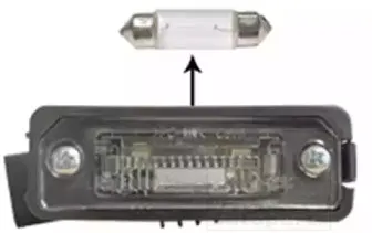 Фонарь освещения номерного знака VAN WEZEL купить
