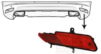Задний противотуманный фонарь VAN WEZEL купить