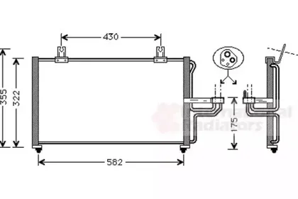 Конденсатор, кондиционер VAN WEZEL купить