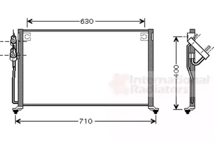 Конденсатор, кондиционер VAN WEZEL купить