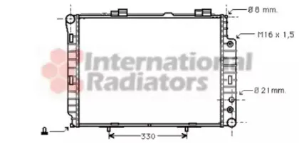 Радиатор, охлаждение двигателя VAN WEZEL купить
