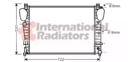 Радиатор, охлаждение двигателя VAN WEZEL купить
