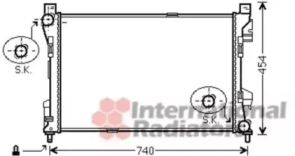 Радиатор, охлаждение двигателя VAN WEZEL купить