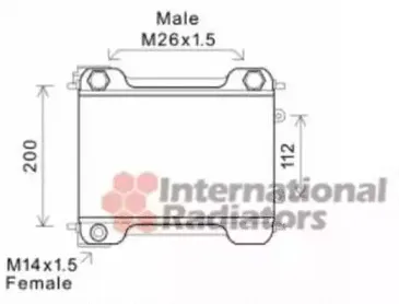 масляный радиатор, двигательное масло VAN WEZEL купить