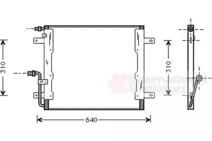 Конденсатор, кондиционер VAN WEZEL купить