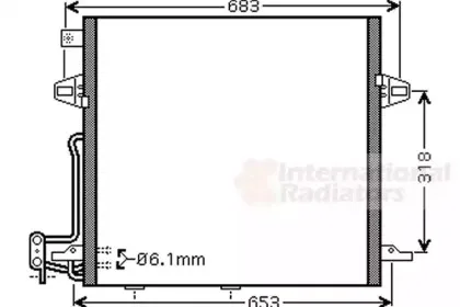 Конденсатор, кондиционер VAN WEZEL купить