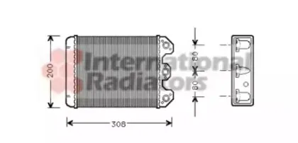 Теплообменник, отопление салона VAN WEZEL купить