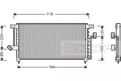 Конденсатор, кондиционер VAN WEZEL купить