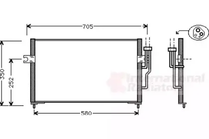 Конденсатор, кондиционер VAN WEZEL купить
