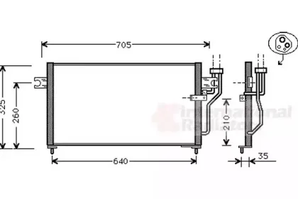 Конденсатор, кондиционер VAN WEZEL купить