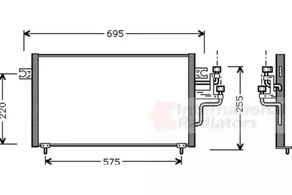 Конденсатор, кондиционер VAN WEZEL купить