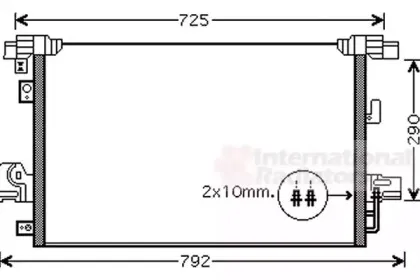 Конденсатор, кондиционер VAN WEZEL купить