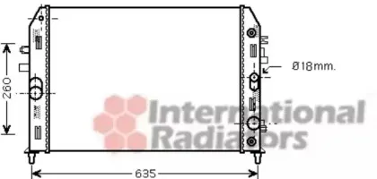 Радиатор, охлаждение двигателя VAN WEZEL купить