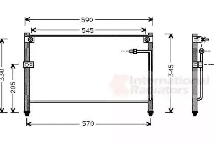 Конденсатор, кондиционер VAN WEZEL купить