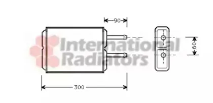 Теплообменник, отопление салона VAN WEZEL купить
