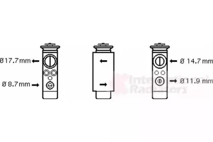 Расширительный клапан, кондиционер VAN WEZEL купить