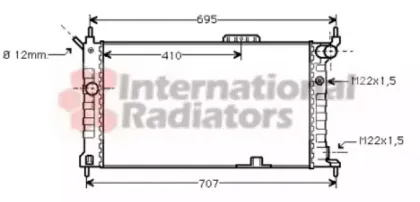 Радиатор, охлаждение двигателя VAN WEZEL купить